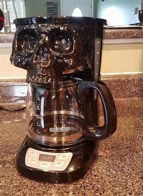 Skull coffee pot - Feb 4, 2024 · An amazing gothic skull coffee maker concept design is a testament to the fusion of art and functionality. With its macabre and intricate details, this coffee maker becomes a striking centerpiece for any kitchen, making the daily ritual of brewing coffee a thrilling experience. 